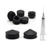 Extrémité du piston de la seringue